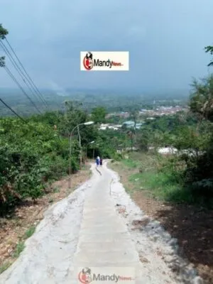 Steps up Ido Ile prayer mountain