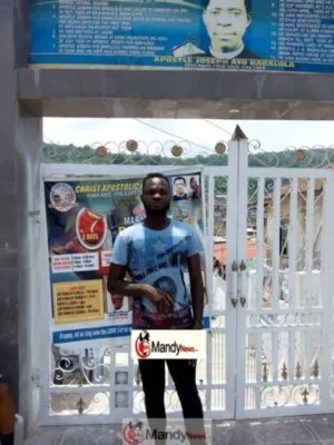 Collins Asein at the Babalola cemetery in Efon Alaaye