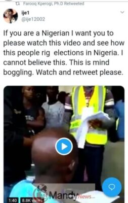 "If You Are A Nigerian, Please Watch This & See How They Rig Election" - Lady