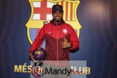 More Photos As Kevin Prince Boateng Got Signed To Barcelona FC