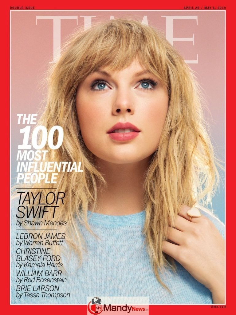 Taylor Swift cover Time's 100 most influential people issue