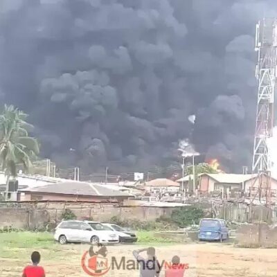 Fire Erupts In Ibadan As Fuel Tanker Explodes In Sawmill Area