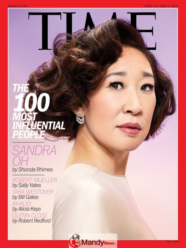 Sandra Oh cover Time's 100 most influential people issue