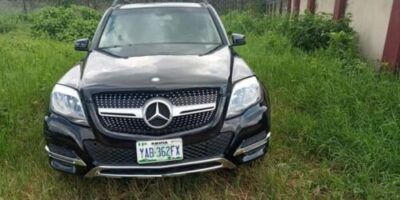 Mercedez Benz GLK 350 Abandoned In Sapele By Unknown People (Photos)