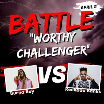 Reekado Banks Challenges Burna Boy To A Battle 1 Copy of battle of the bands Instagram post template Made with PosterMyWall