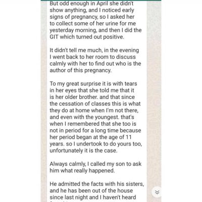 Mother narrates how her 17yr old son impregnated his own younger sisters 3 Son impregnate sisters 2 1