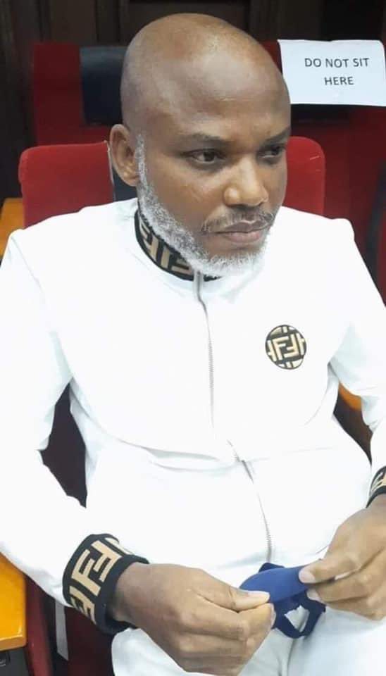 Nnamdi Kanu's Trial Postponed Until April 2022 1 Nnamdi Kanu in court