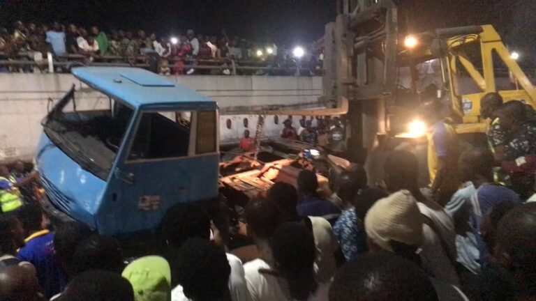 People Killed As Truck Falls Off Lagos Flyover