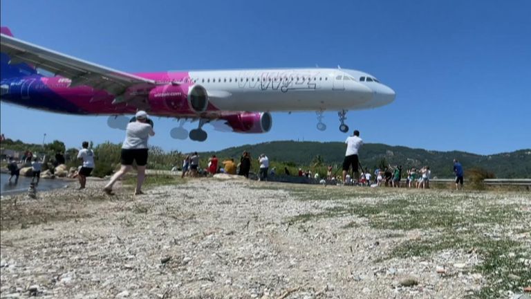 Summer 2022 Skiathos Airport Plane Landing Video Goes Viral