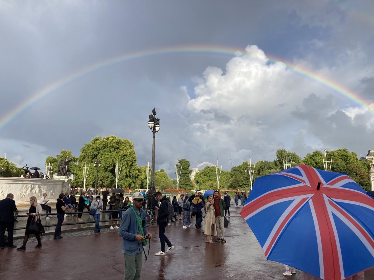 The Spiritual Meaning Of The Rainbow At Buckingham Palace
