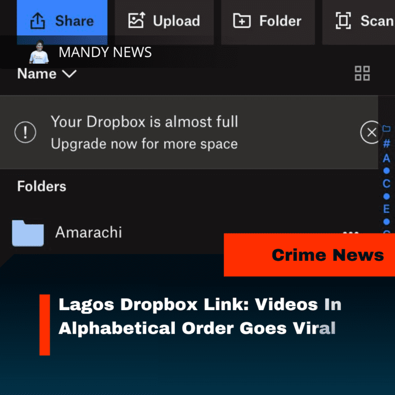 Lagos Dropbox Link: Videos In Alphabetical Order Goes Viral
