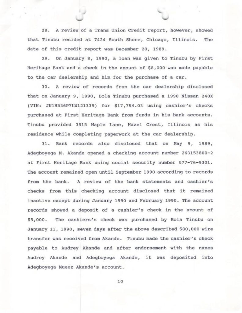 Documents For Tinubu’s Drug Dealing, Money Laundering Case In Chicago Goes Viral 12 20221108 225837