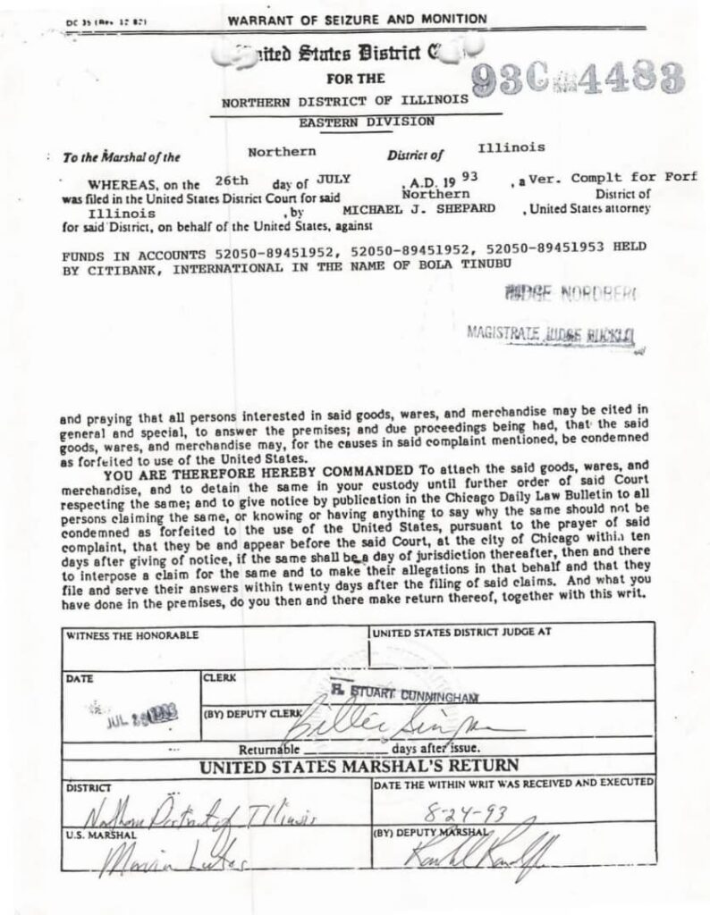 Documents For Tinubu’s Drug Dealing, Money Laundering Case In Chicago Goes Viral 30 20221108 225932