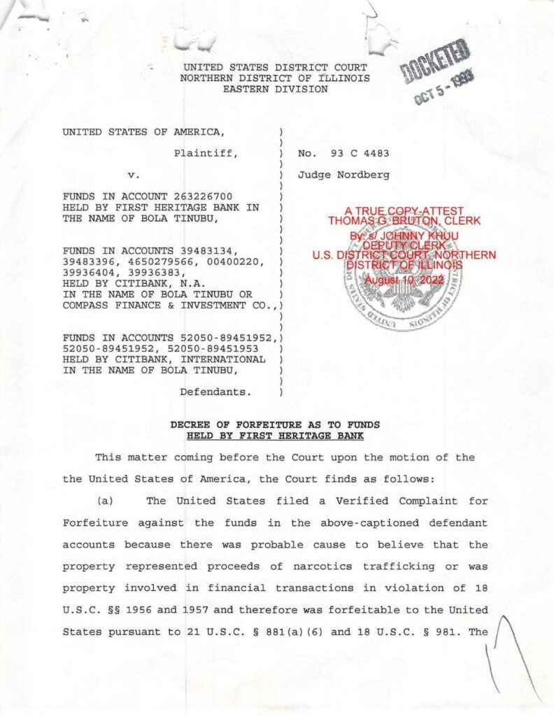 Documents For Tinubu’s Drug Dealing, Money Laundering Case In Chicago Goes Viral 50 20221108 230040
