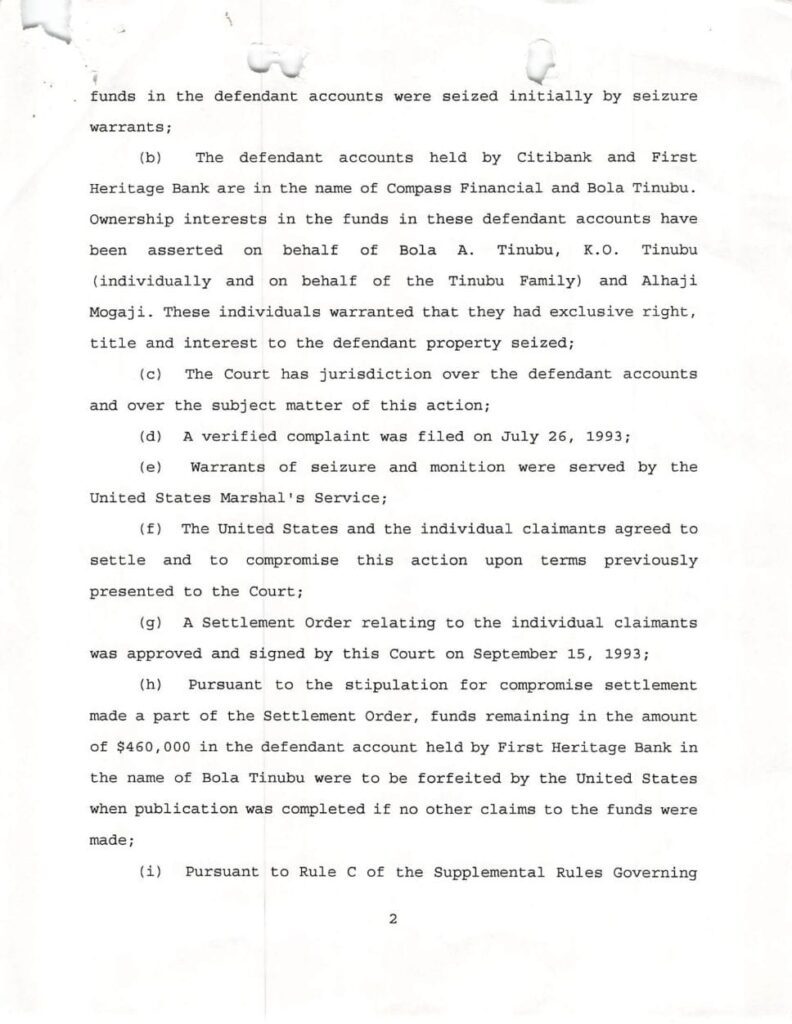 Documents For Tinubu’s Drug Dealing, Money Laundering Case In Chicago Goes Viral 51 20221108 230042