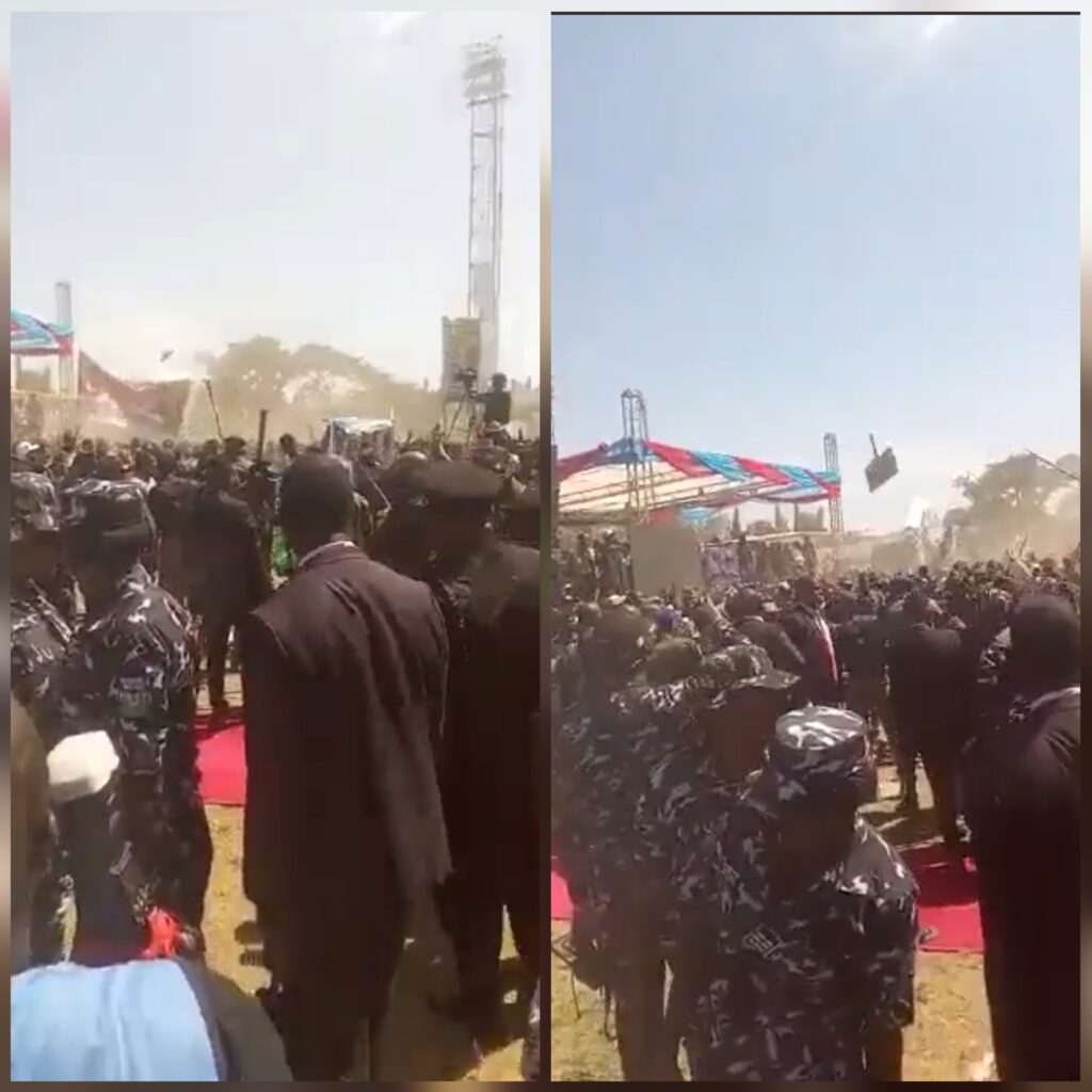 Angry Youths Stone APC Leaders At Tinubu Campaign Flag Off In Jos