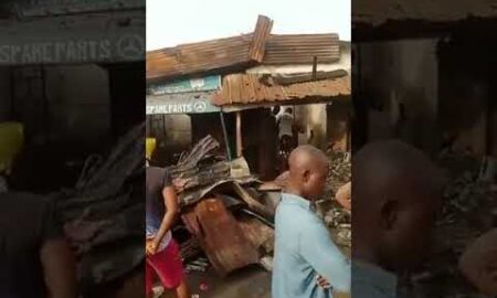 Lagos' Olowu Spare Parts Market in Ruins Following Catastrophic Fire