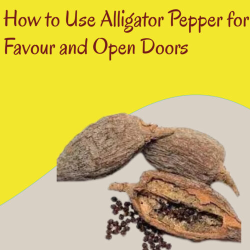 How to Use Alligator Pepper for Favour and Open Doors