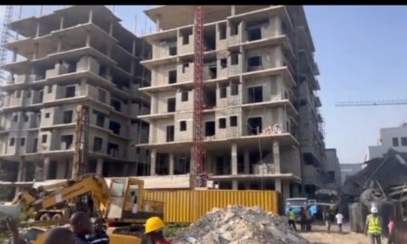 Video Shows Moment Seven-Storey Building Collapses In Lagos' Banana Island