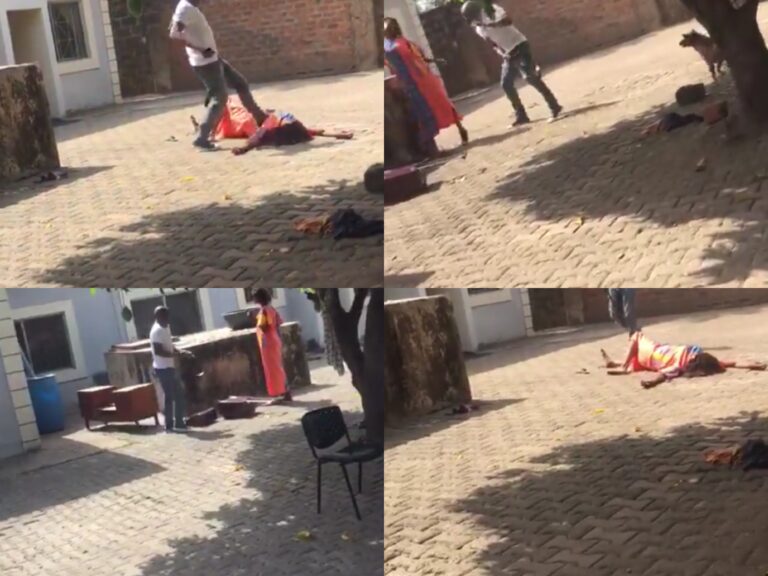 Viral Video Shows Deacon Kelvin Lorfa Assaulting Young Lady in Benue State