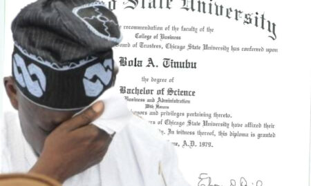 Bola Tinubu's Chicago State University Certificate Deemed Fraudulent By Tribunal
