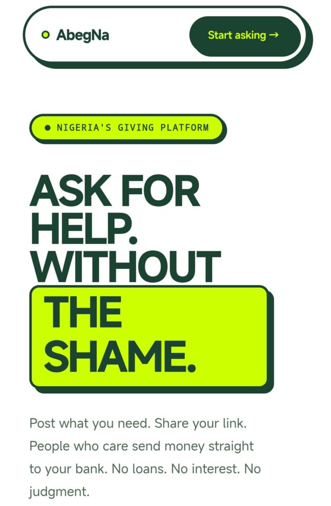 AbegNa: The Nigerian Platform Making Community Crowdfunding Dignified 2 abegna: nigerian platform